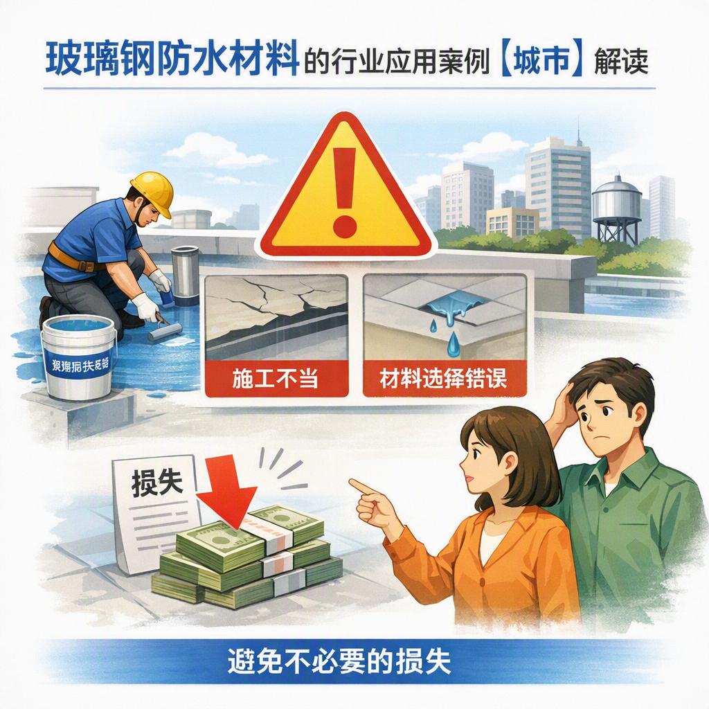玻璃钢防水材料的行业应用案例,百色解读